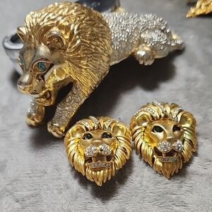Lions Vintage Lion Shoulðer Brooch Will Sell Seperate If U Like Either